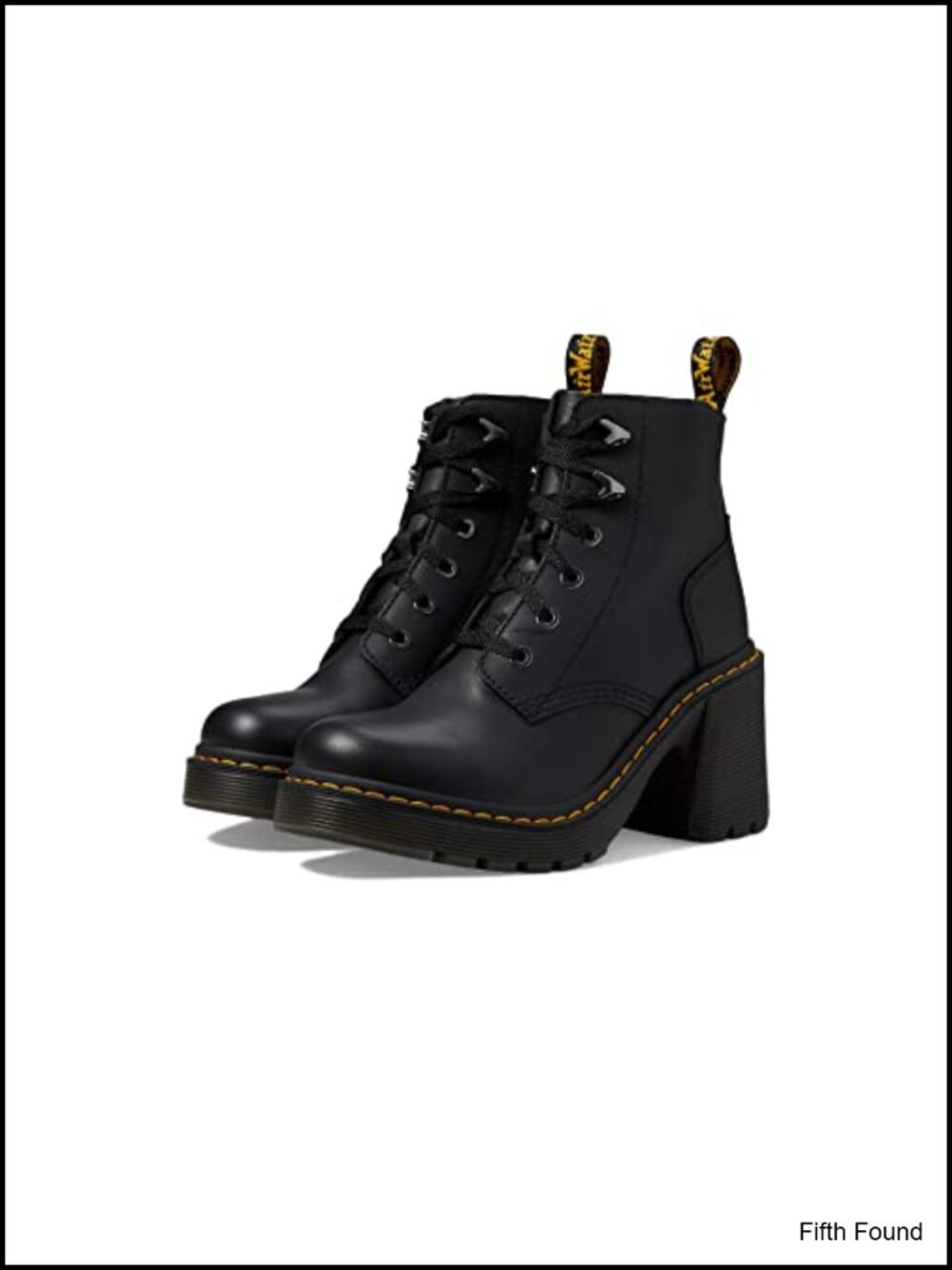Dr. Martens Jesy Leather Heeled Lace Up Ankle Boot